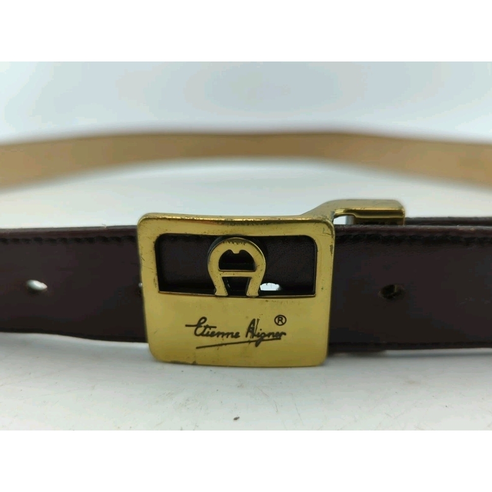 etienne aigner Brown Leather Belt 38/95